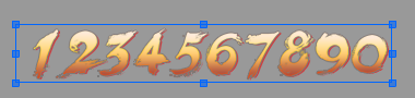 Bitmap font figure 1