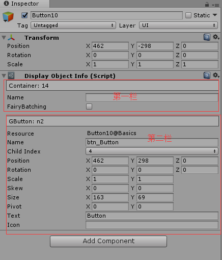 Association of GameObject and UI node figure 7